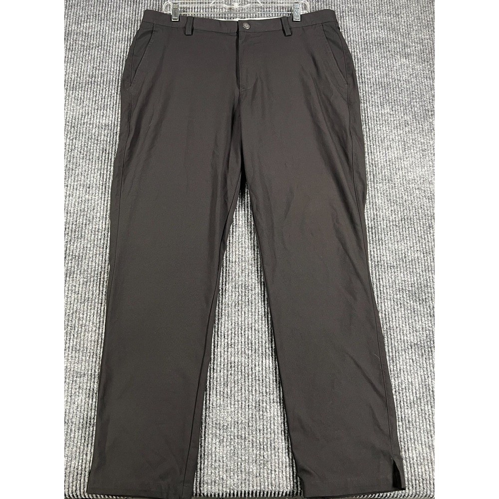 Puma Golf Pants Mens 36x32 Black Chino Performance Casual Comfort Outdoor